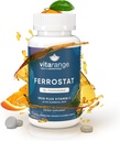 65mg Chewable Iron mit Vitamin C für Bariatric Patienten – 30-Tage Bariatric Iron mit Vitamin C – Nicht-Constipating Gentle Iron - Orange