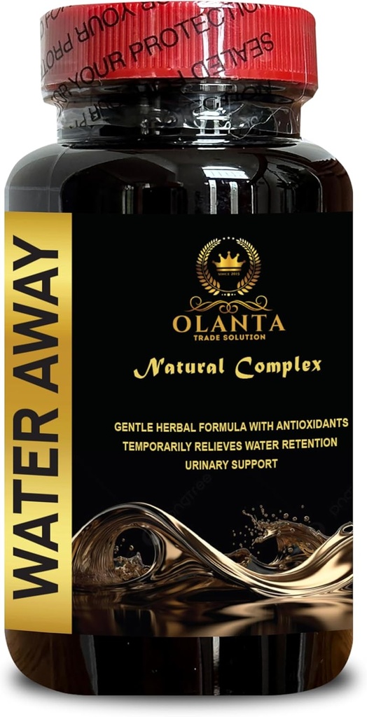 Complexe d'évacuation de l'eau - Support de rétention d'eau, chardon de lait, canneberge, soutien du rein, suppléments naturels pour stimuler l'immunité - 1 bouteille 60 capsules