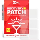 Party Recovery Patches - 12 Pack - Bounce retour après une sortie de nuit. Formule complexe B pour de meilleurs matins - 100% naturel. Transparent et étanche - Partie essentielle - Utilisation avant la consommation