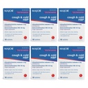 MAJOR Cough and Cold HBP Tablets - Antihistamin und Cough Suppressant für Menschen mit hohem Blutdruck - Dextromethorphan HBr, Chlorpheniramin Maleate - 16 Count (6 Pack)