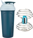 Shaker de puissance HydraCup avec/Weighted Whisk, 28 oz - Mélange plus rapide, moins de frottement requis, Secoues de protéines sans lump, Coupe Shaker (Polypropylène, Bleu)
