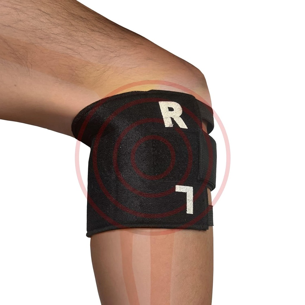 Brace à genou pour Sciatica comme vu à la télévision avec pointe de pression Brace Relieve Acupression Jambe Sciatica, réglable auto-chauffage Support de genou Enveloppes et soulagement de la douleur pour les hommes et les femmes (CL-1)