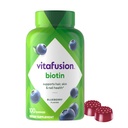 vitafusion extra Strength Biotin Gummy Vitamine, Berry Flavored, 5.000 mcg Biotin Vitamine, Amerikas Nummer 1 Gummy Vitamin Brand, 50 Tage Versorgung, 100 Count (Verpackung kann variieren)