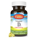 Carlson - Vitamine D3, 2000 UI (50 mcg), Soutien immunitaire, Santé osseuse, Santé musculaire, Cholecalciferol, Suppléments de vitamine D, Gels mous de vitamine D3, 120 Softgels
