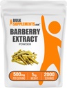 BulkSupplements.com Barberry Extract Powder - Integratore di erbe - Vegan & Gluten Free, 500mg per Serving, 1kg (2.2 lbs) (Pack of 5)