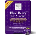 NEW NORDIC Blue Berry Eye Vitamin Lutein Supplement with Zinc, Supports Macular Pigmentation, Eye & Vision Function, 120 Tablets (Pack of 1)