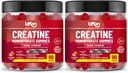 Créatine monohydraté Gummy 5000mg pour les hommes et les femmes - 180 Créatine à croquer ADVANCE COMPLEX Taurine & B12 Gummies Fraise aromatisée.
