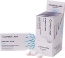 Speed Labs Mint Natural Caffeine Energy Gum 25mg Koffein, Taurine, B Vitamins Per Piece, 48 Stück (6 Packungen von 8) Free, Zero Calories, Naturally Sweetened, Gluten Free