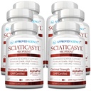 Science approuvée Sciaticasyl - Support optimal sciatique Nerve - Vitamines B, Magnésium, acide alpha-lipoïque, BioPerine - Vegan - 360 capsules