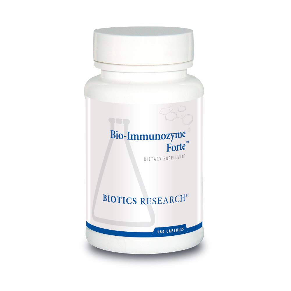 Biotics Research Bio Immunzyme Forte Multivitamin, Echinacea, Cayenne Pfeffer, Lactobacillus acidophilus, Botanicals, Probiotics, Amino Acids, Organs/Glandulars for Immunsystem Health 180 Kapseln