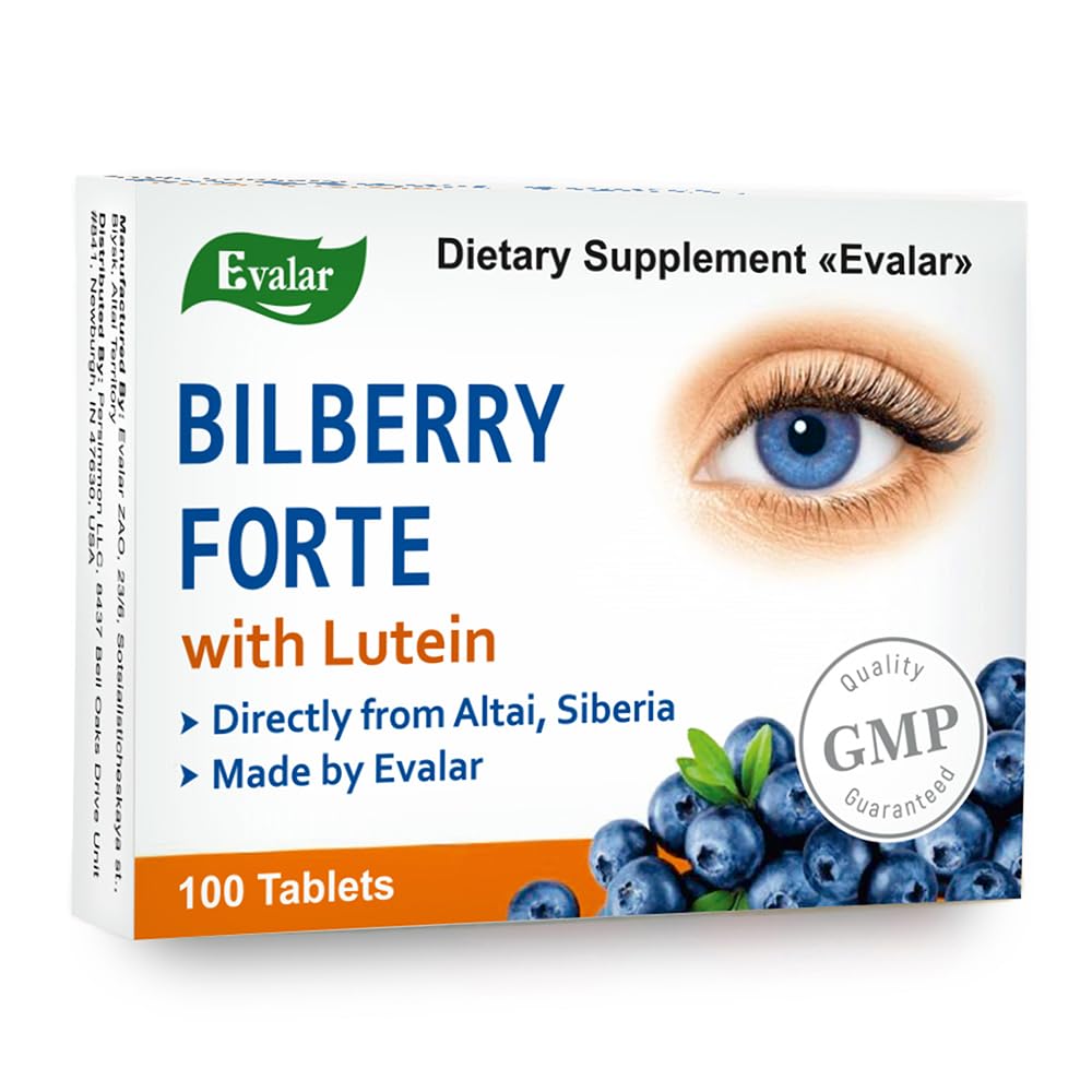 Blueberry Forte von Evalar Vitamins Lutein Zink Mineralien 100 Tabs