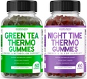 Green Tea Fat Burner Gummies (60 Comte) - supplément de perte de poids de l'appétit et la nuit Fat Burner Gummies (60 Comte) Supplément de perte de poids et de métabolisme - tiers testé - États-Unis Fabriqué