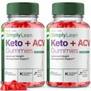 ize labs (paquet de 2 Gommies SimplyLean Keto + ACV pour la perte de poids avancée, supplément SimplyLean pour les gomitas de force maximale, examen de formule avancée (120 Gommies)