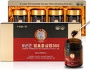 6-Jahr-Fermented Korean Red Ginseng Extract | 4X 200g Flaschen | 9.6mg Ginsenosides per 15g | Energie, Fokus, Fett, Immununterstützung | Kräuterergänzung für Männer & Frauen