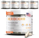 Meno- Menopause Hormonal Balance for Women, Estrogen Soy Isoflavones Ménopause Supplément pour les femmes, Ashwagandha, Black Cohosh Hot Flashes Ménopause Relief, Night Sweats Relief 300Caps