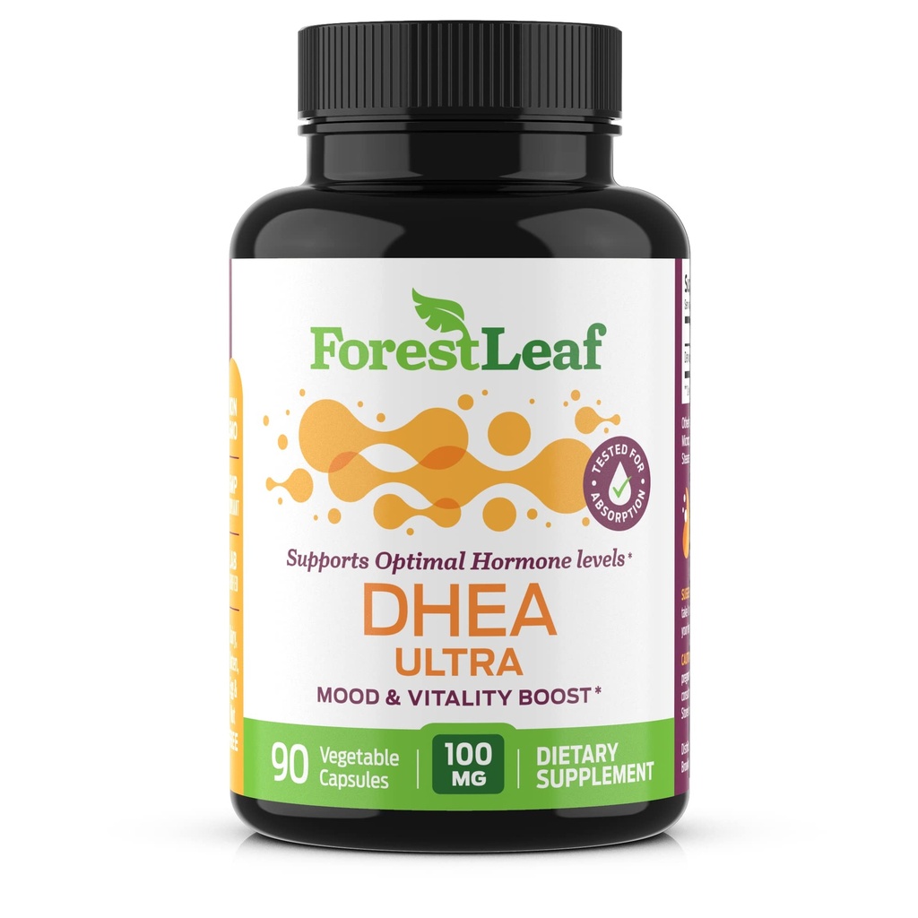DHEA 100mg | DHEA Ergänzung für Frauen | DHEA Ergänzung für Männer | Pure hohe Stärke Micronized Dehydroepiandrosterone | Unterstützt Energie, Hormon Balance, Anti-Aging, Mood | 90 Caps (3-Monats-Versorgung)
