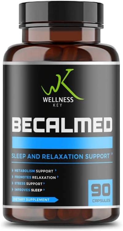 BeCalmed 8-in-1 Stress Support Supplemento | Magnesio Glycinate + L-Threonate | Becalmed & Relaxed | Clarity Mental e Focus | Ingredienti naturali | 3 capsule al giorno | 30 giorni di servizio | 90 capsule