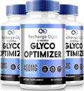 (3 Pack) Ricarica Glyco Capsules, ricarica Glyco-Optimizer per la salute e il benessere, tutto naturale Glyco Supporto, ufficiale Glyco Optimizer, ricaricaGlyco Recensioni (180 capsule)