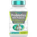 Probiotika mit Präbiotikum: 50 Billion CFU - 10 Strain - 90 Vegetarische Kapseln | mit Acidophilus Probiotic for Digestive Health, Gut Health, & Immununterstützung* | für Männer & Frauen