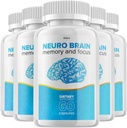 (5 Pack) Neuro Brain and Focus Supplement, Neuro Brain Memory Focus e supporto cognitivo, Neuro Brain Pills Nootropic NeuroBrain per aumentare la memoria Neuro Brain Vitamin (300 capsule)