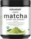NatureBell Organic Matcha Green Tea Powder, 2 Pounds | Non zuccherato con Zero Sugar, Grado Culinario, Potent Early Harvest, Fine Stone Ground – Vegan, Tutto Scopo, Grande per Matcha Latte