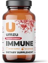 Supplément d'immunité UMZU pour énergie naturelle et système immunitaire avec vitamine C, D, Elderberry, zinc, magnésium et cordyceps (30 capsules)