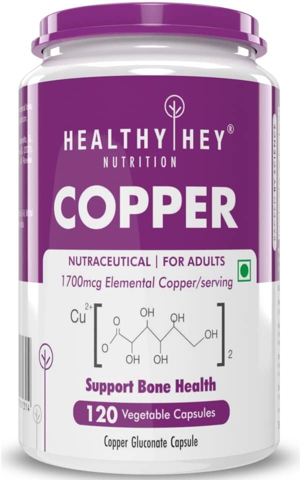 Sheltr Chelated Copper Gluconate - Modulo altamente biodisponibile - Non OGM, Gluten Free -120 Veg. Capsule