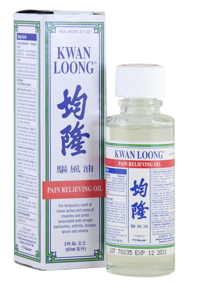 Kwan Loong Dolore alleviando olio aromatico (2 fl oz)