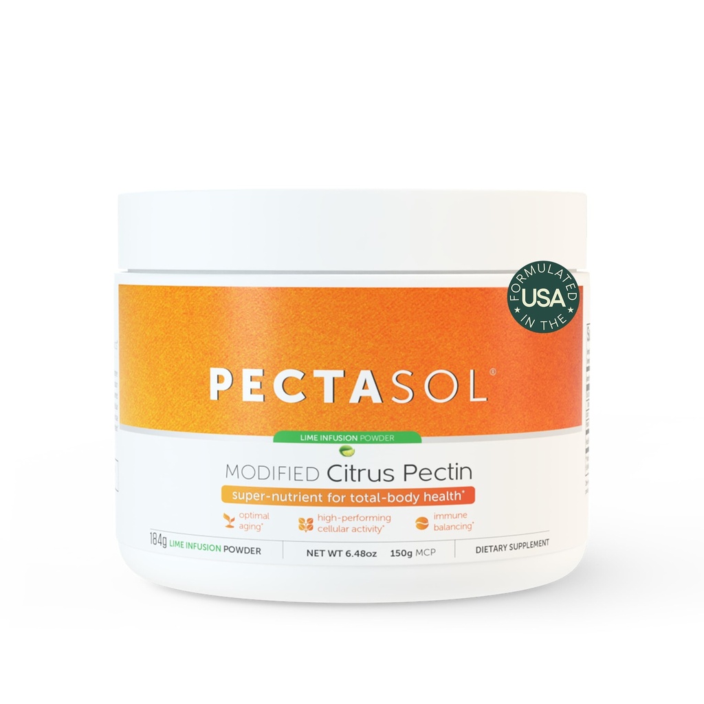 PectaSol Citrus modificato Pectin – 184g Lime Polvere – Total-Body supplemento di salute per sostenere il cuore, il sistema immunitario, la risposta di infiammazione e l'invecchiamento sano + mantenere i livelli di Galectin-3 sani