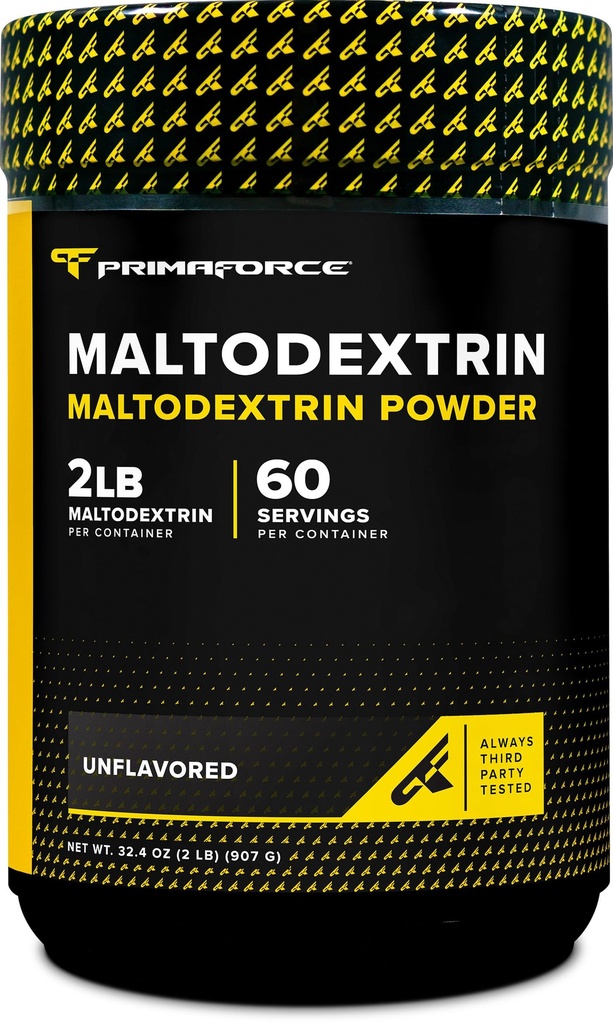 Polvere di Maltodextrin di Primaforce (2 Pounds, non aromaed) - Polvere di maltodextrin del grado alimentare per l'energia di allenamento aumentata, guadagno e resistenza