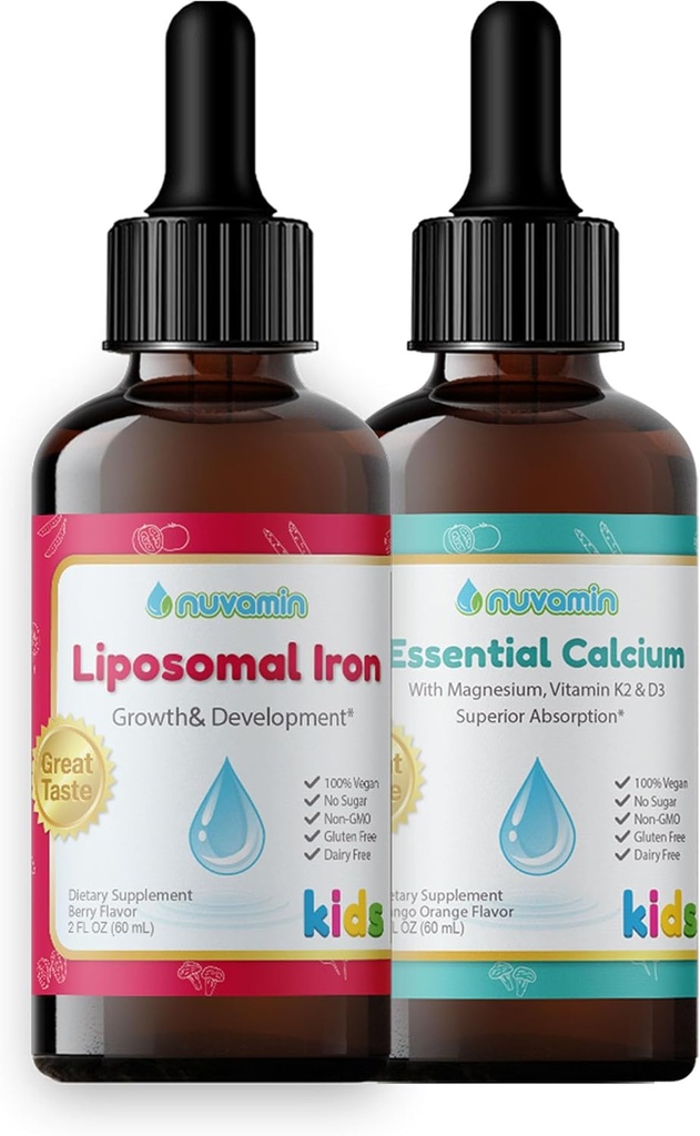 Nuvamin Fer liposomale et calcium essentiel et ensemble de magnésium