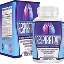 Integratore di salute respiratorio 10-in-1 Blend | 2-Month Bulk Supply | Integratori di supporto respiratorio, Vitamine & Erbe | Supporto nutrizionale del sistema respiratorio per polmoni forti | 60 capsule
