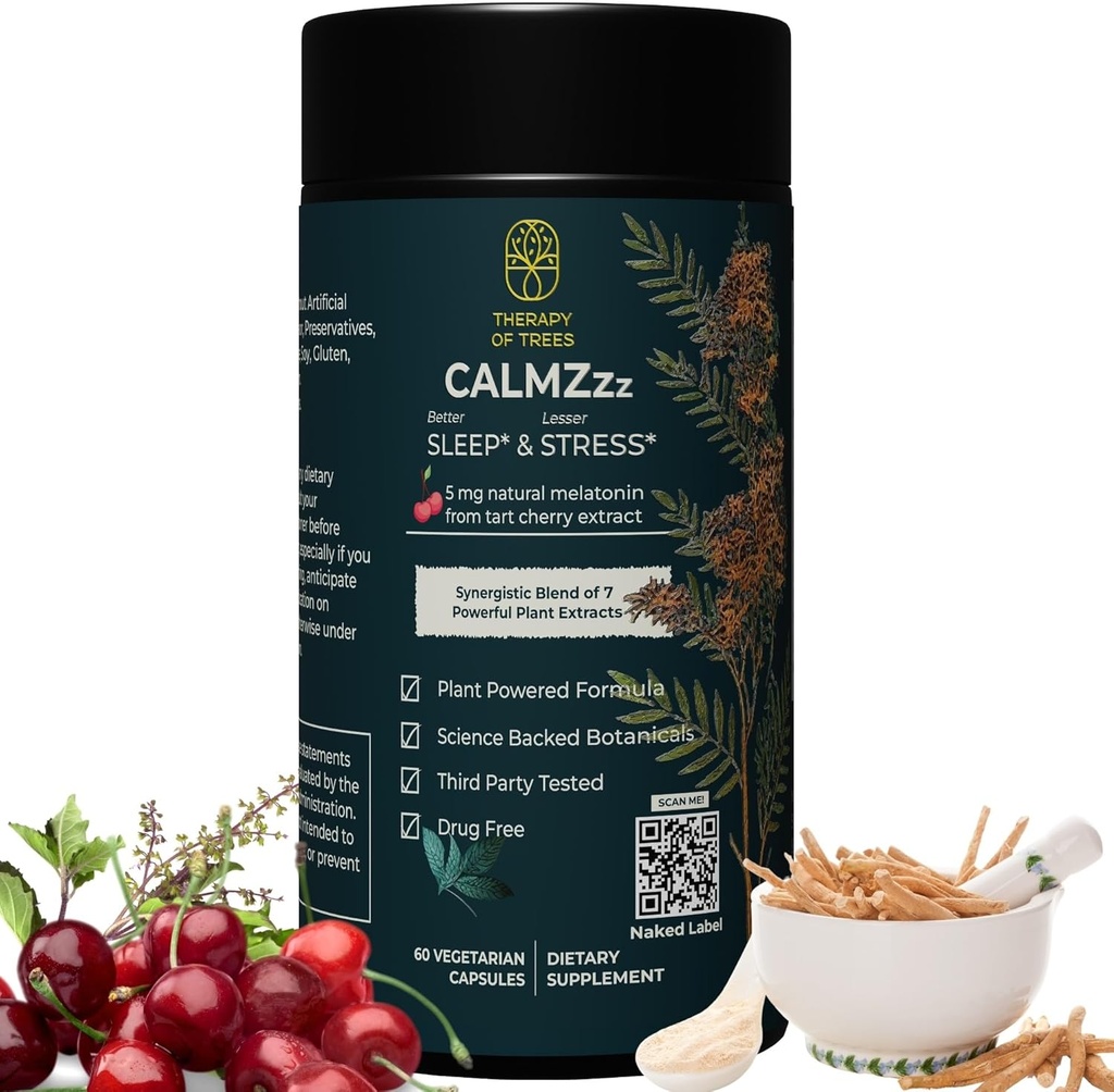 Aide avancée au sommeil avec la mélatonine et 7 plantes super.