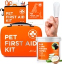 Care Bundle - First Aid Kit und Ear Cleaner Wipes für Hunde, Essential Health and Hygiene Set
