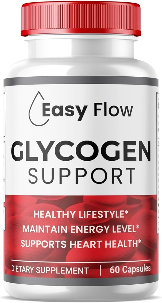 (1 Pack) Easy Flow Glycogen, EasyFlow Glycogen Support Capsules, Glyco Optimizer Formula, Natural Blood Vessel Cleaner, Premium Easy Flow Glycogen Support (60 Kapseln)