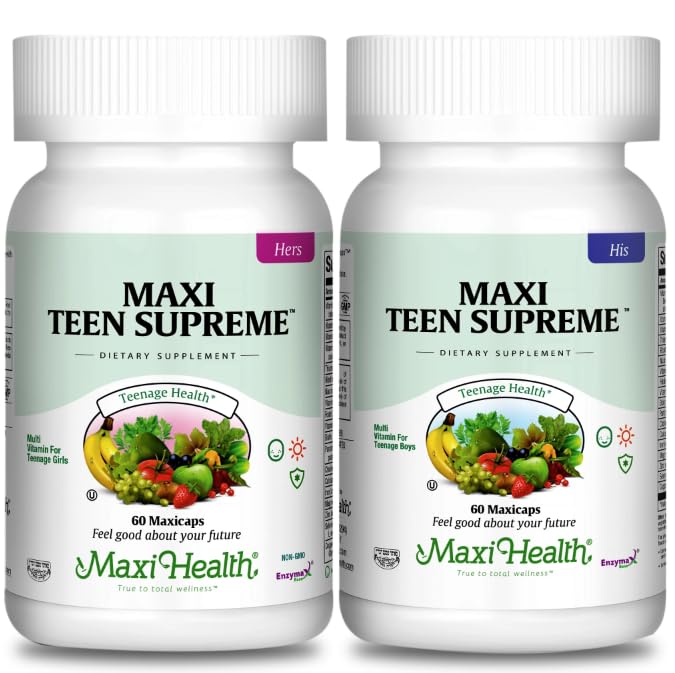 Girls & Boys Multivitamin Bundle mit D3, Eisen, Kalzium, Biotin, Verdauungsenzyme – Multi Vitamine für Energie, Immun- und Stimmungsunterstützung – 60 Count Every