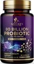 Probiotische Beilage 80 Billion CFU + Präbiotika, Acidophilus Probiotic unterstützt Immunsystem & Verdauungsgesundheit, unterstützt Okkasso, Beilage für Frauen feminine Gesundheit - 30 Kapseln