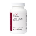 Bariatric Advantage Ultra Multi Without Iron, High Potency Daily Multivitamin for Bariatric Surgery Patients with 22 Essential Vitamins and Nutrients - 90 Capsules, 30 Servings