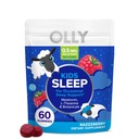OLLY Kids Sleep Gummy, 0.5mg Melatonin, L Theanine, Kamille und Zitronenbalsam, Kinder Chewable Supplement, Freizeit Schlafunterstützung, Raspberry - 60 Count