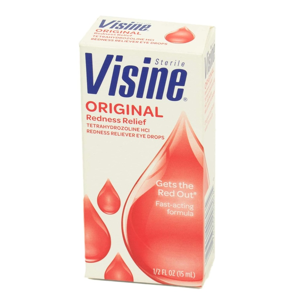 J & J Visine Eye Drops, Visine Original Eye Drops.5 oz. Flasche (Packaging May Vary)