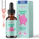 JoySpring DetoxZee Zeolite Gocce per Bambini – Clinoptilolite con Vitamina D3 e Cyanocobalamin Vitamina B12 – Liquido Natural Berry Flavor | 30 Serve