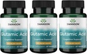 Swanson Amino Acid Glutamic Acid 500 Milligrams (3 Pack)