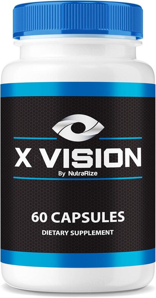 NutraRize X Vision Kapseln – Tägliche Eye-Support-Formel mit natürlichen Inhaltsstoffen, um Visual Wellness und Eye Comfort | Easy-to-Take Pillen (60 Kapseln)