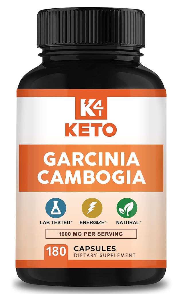 Garcinia Cambogia 1600 mg (180 capsule) - Pillole Pure Natural Extract Supplemento - Standardized Garcinia Cambogia alternativa alle gocce, gommie, liquido, tè e polvere