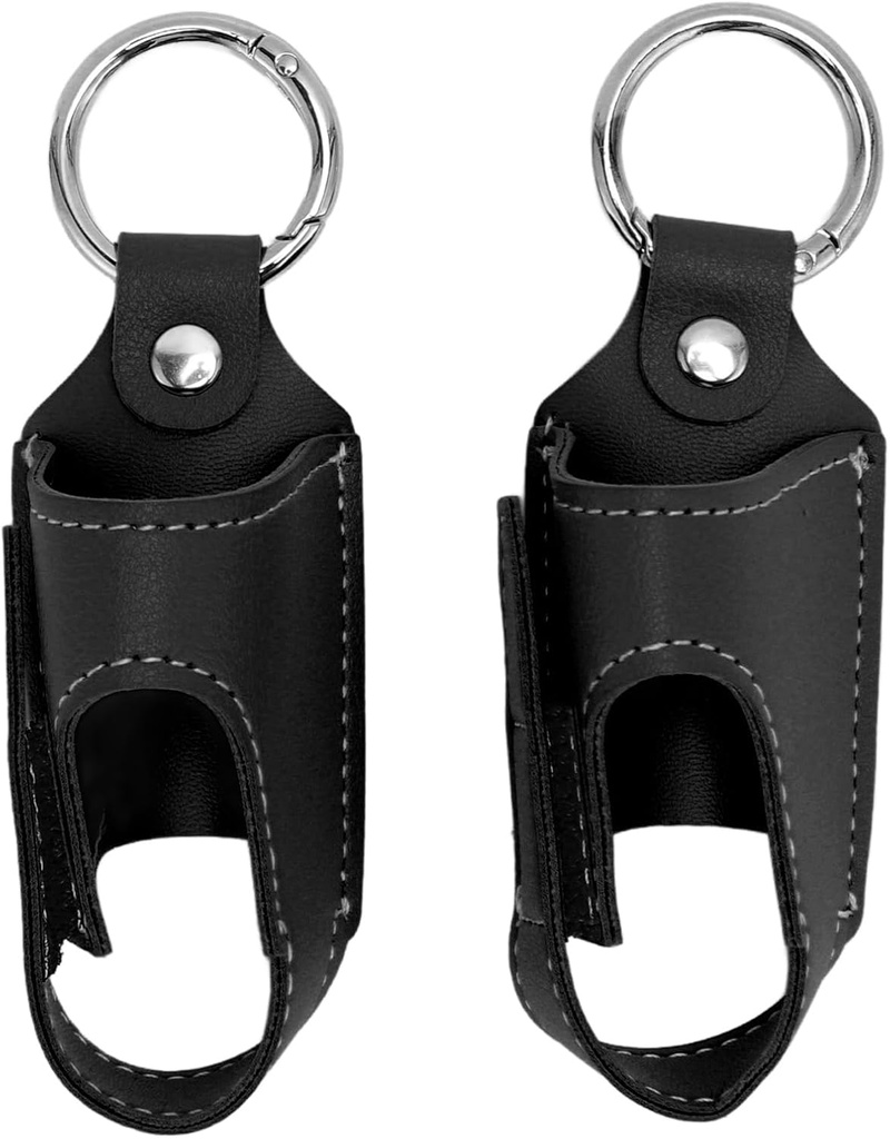 2pcs Asthma Inhaler Holder portatile PU Leather Travel Handy Holder Secure Convenient Storage, Lightweight Carrying Case si adatta alla maggior parte degli inalatori, Protective Carrying Holder per viaggi