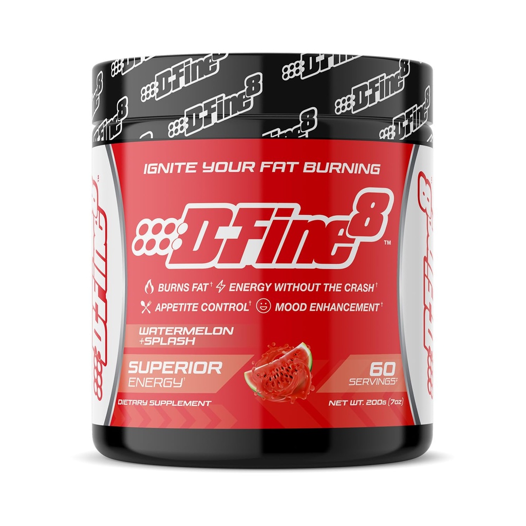 Thermogenic Pre-Workout Energy Powder & Shredding Supplement, Boost Energy Mood & Focus, Sugar Free, Contiene Senactiv, Endurance, 300mg Caffeina, N-Acetyl-L-Tyrosine (Watermelon Splash)