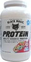 Magician Black Protéine multi-source magique - Whey, oeuf, complexe de caséine avec enzymes et MCT - Keto, faible sucre - avant/après l'entraînement - Whirls de fruits saveur - 24g protéine - 2 LB