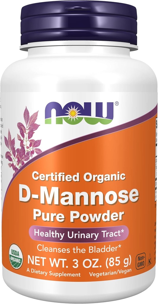 Jetzt Lebensmittel, D-Mannose reines Pulver, 3 oz (85 g)