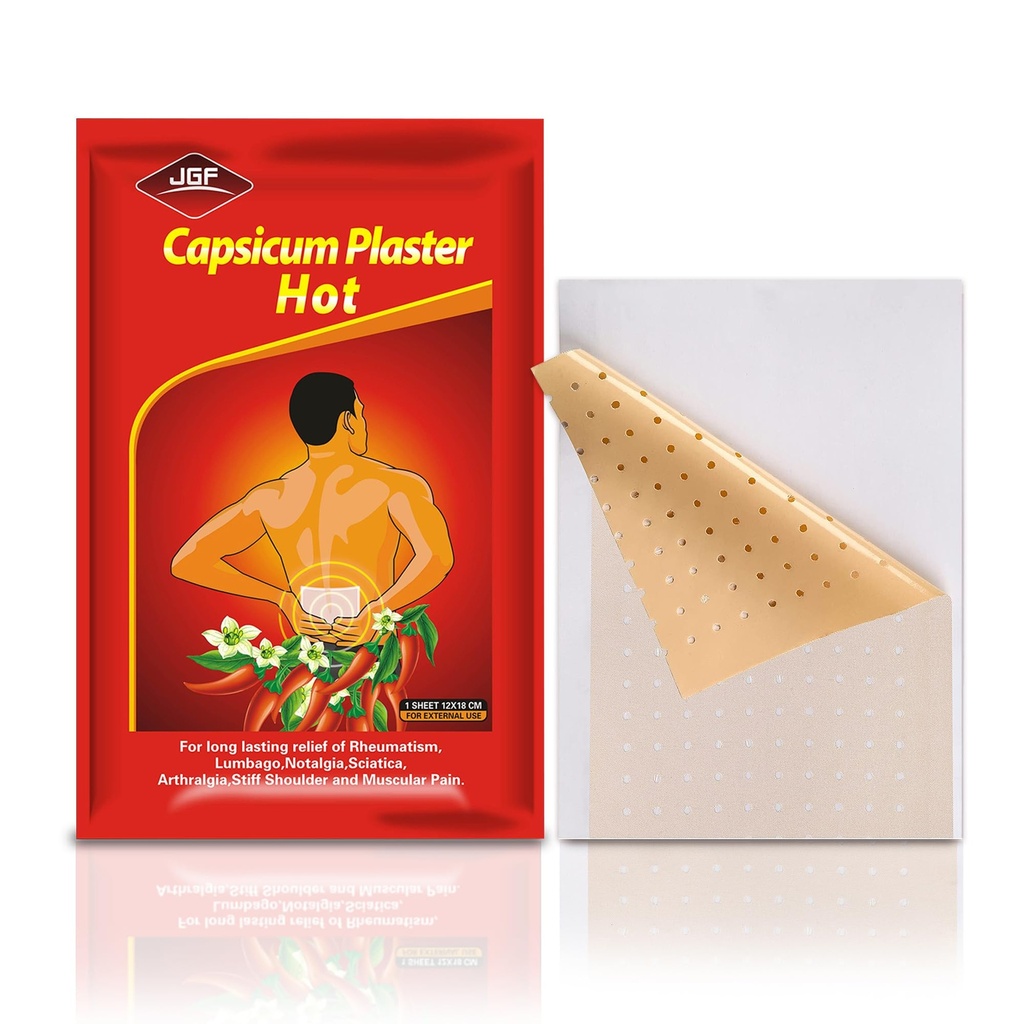 Patches Capsaicin, 20 paquets de 4,72" x 7,08" Patches Hot Capsicum