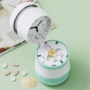 Pill Cutter - Pill Splitter con lama in acciaio inossidabile per il taglio di piccole pillole o grandi pillole in un terzo, Pill Cutter 1/3, adatto per il taglio di vitamine, compresse (1-3 verde)